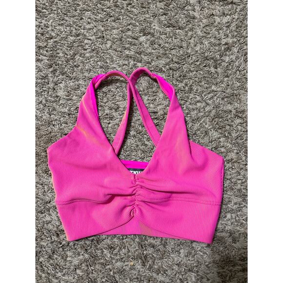 Beach Riot Two Tone Ribbed Mindy Sports Bra Top S - Picture 1 of 3